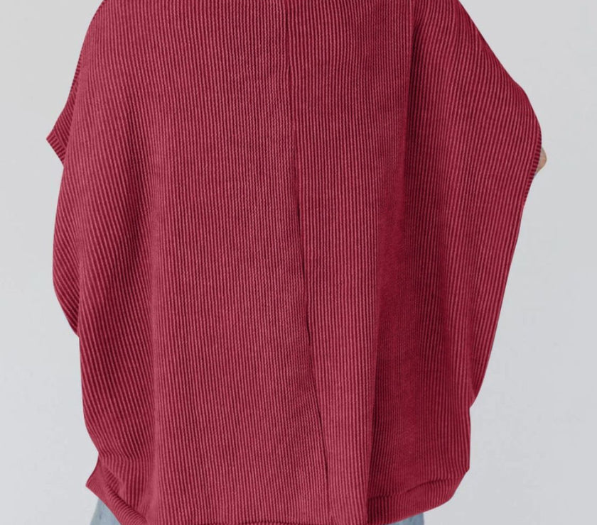 Lovelet Texture Round Neck Short Sleeve T-Shirt