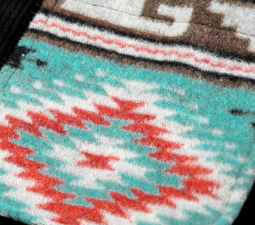 Pocketed Geometric Collared Neck Shacket