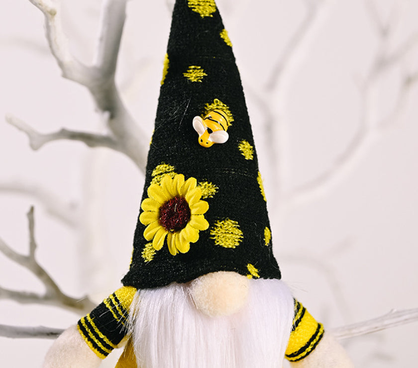 Random 4-Pack Sunflower Faceless Gnome Ornaments