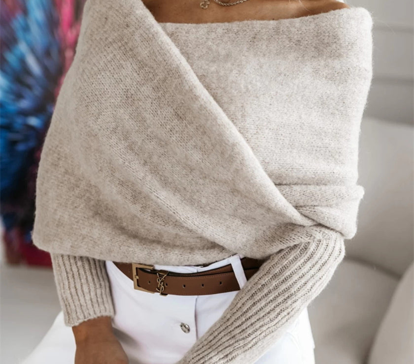 Long Sleeve Cropped Knit Top