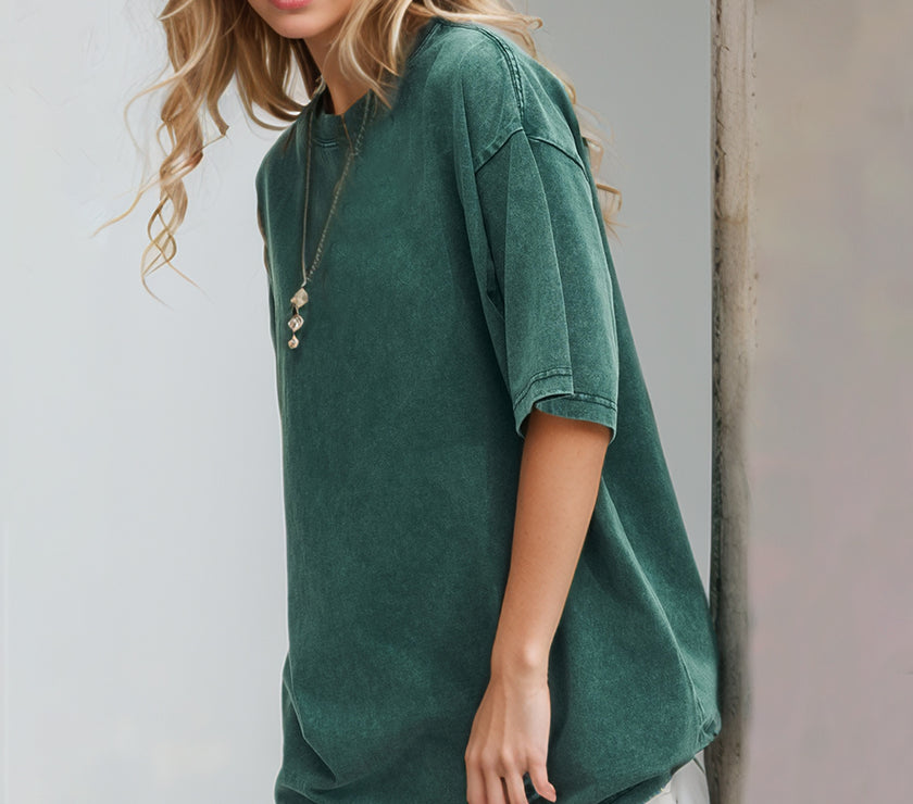 Basic Bae Round Neck Half Sleeve T-Shirt