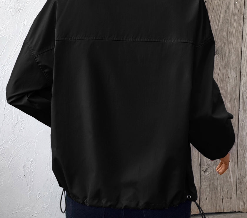 Ivy Lane Pocketed Zip Up Long Sleeve Jacket