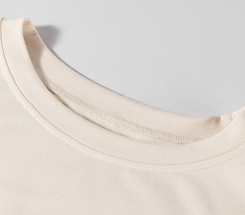 Plaid Round Neck Long Sleeve Mini Dress