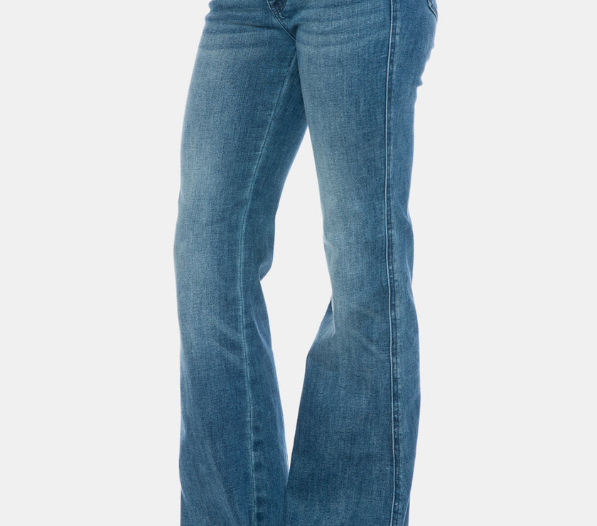 Judy Blue Full Size Tummy Control Cut Hem Flare Jeans