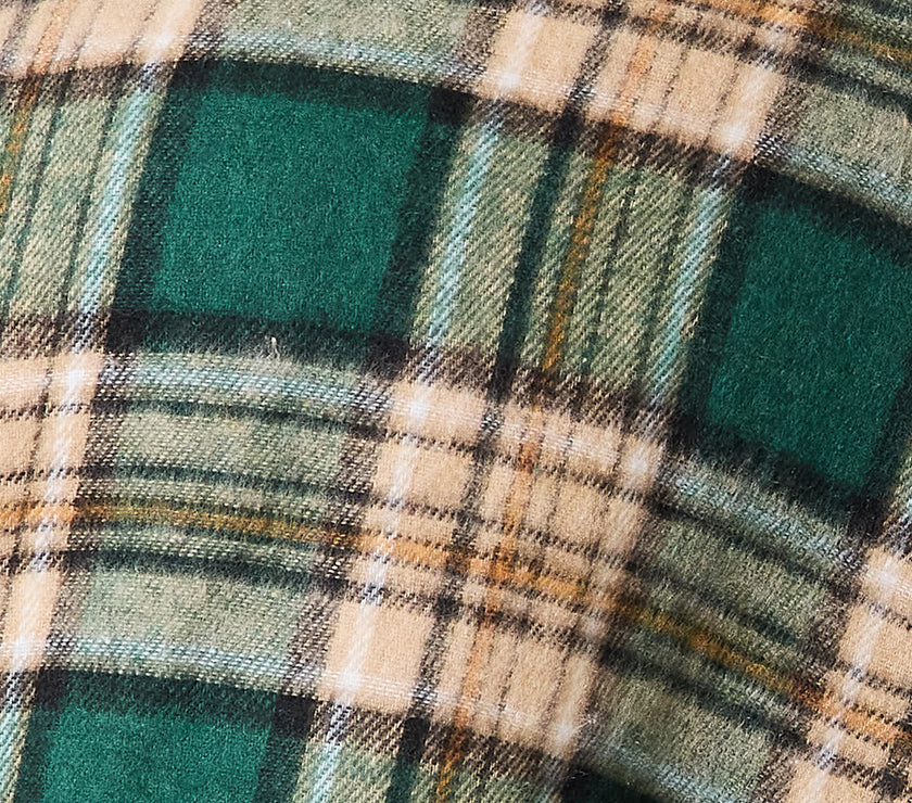 Mandy Plaid Collared Neck Long Sleeve Shirt