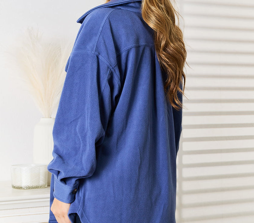 Heimish Cozy Girl Full Size Button Down Shacket