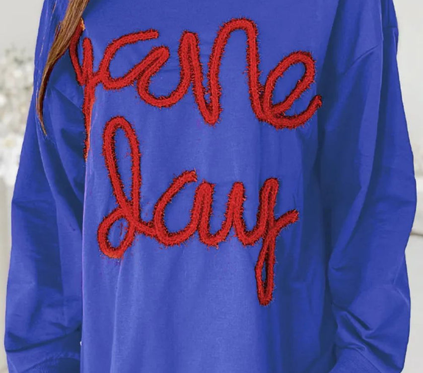 Round Neck Long Sleeve Sweatshirt