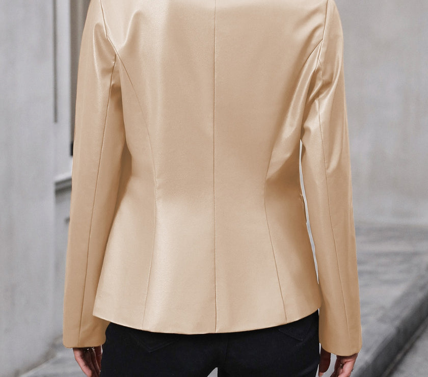 Ivy Lane Button Up Collared Neck Blazer