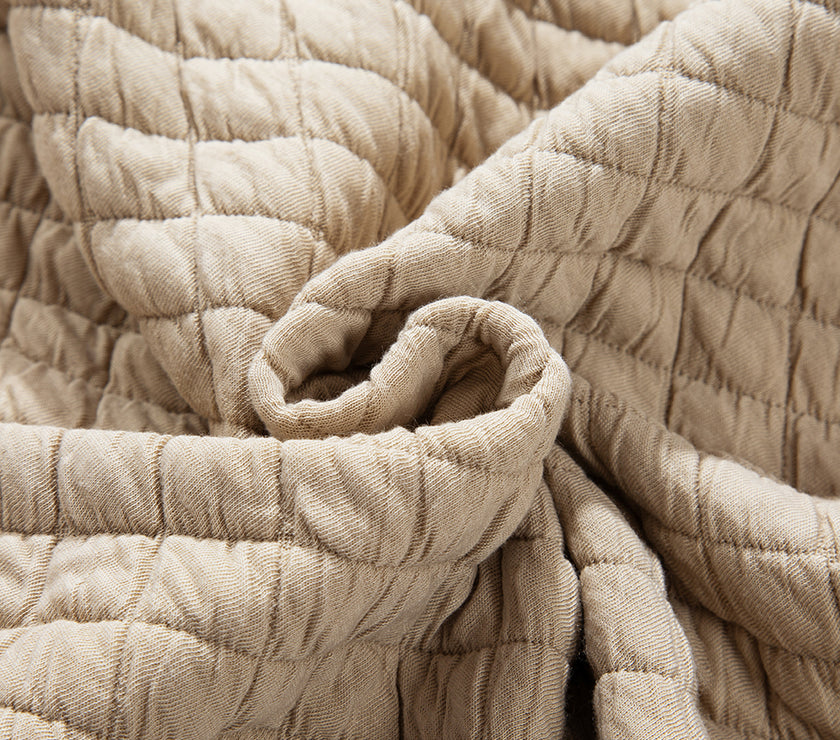 Exposed Seam Collared Neck Button Up Shacket