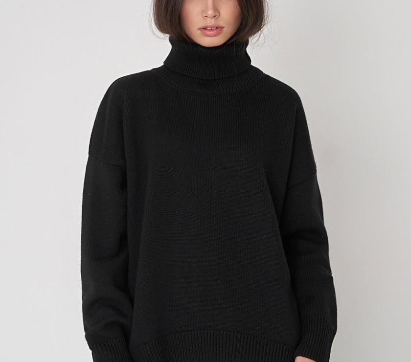 Turtleneck Long Sleeve Sweater