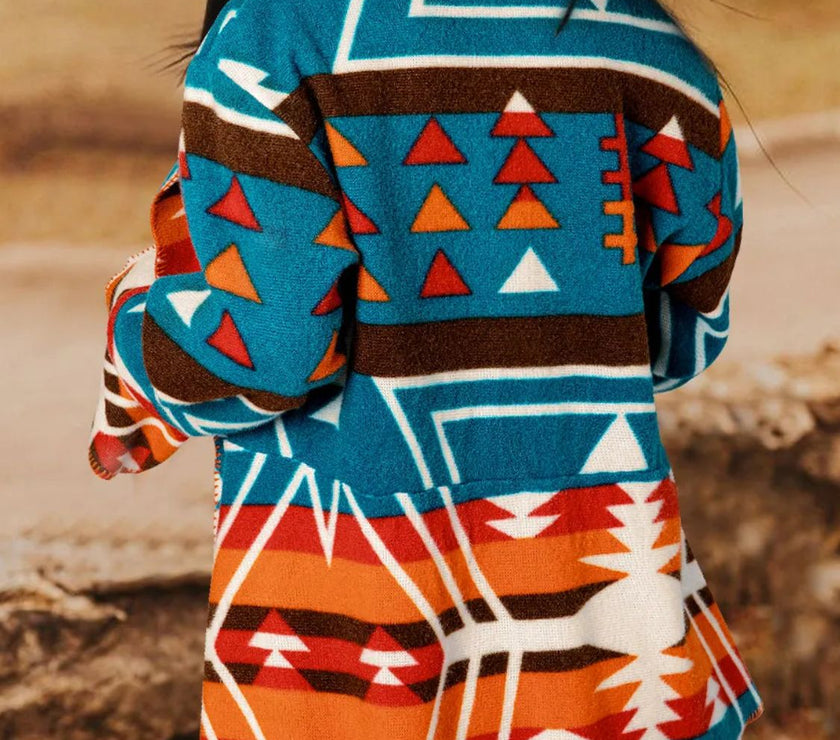 Collared Neck Long Sleeve Jacket