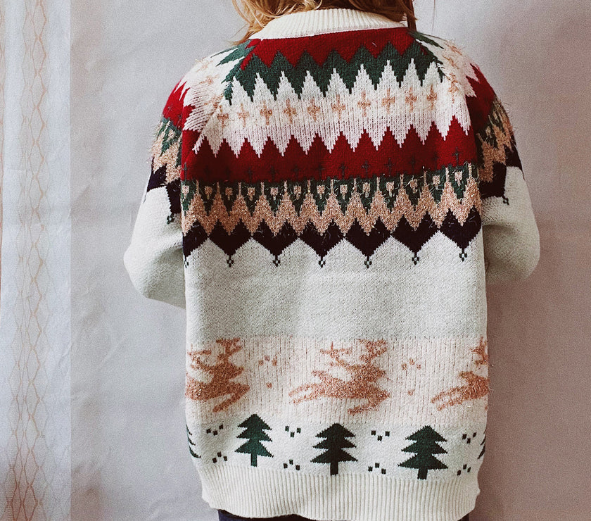 Christmas Element Long Sleeve Sweater