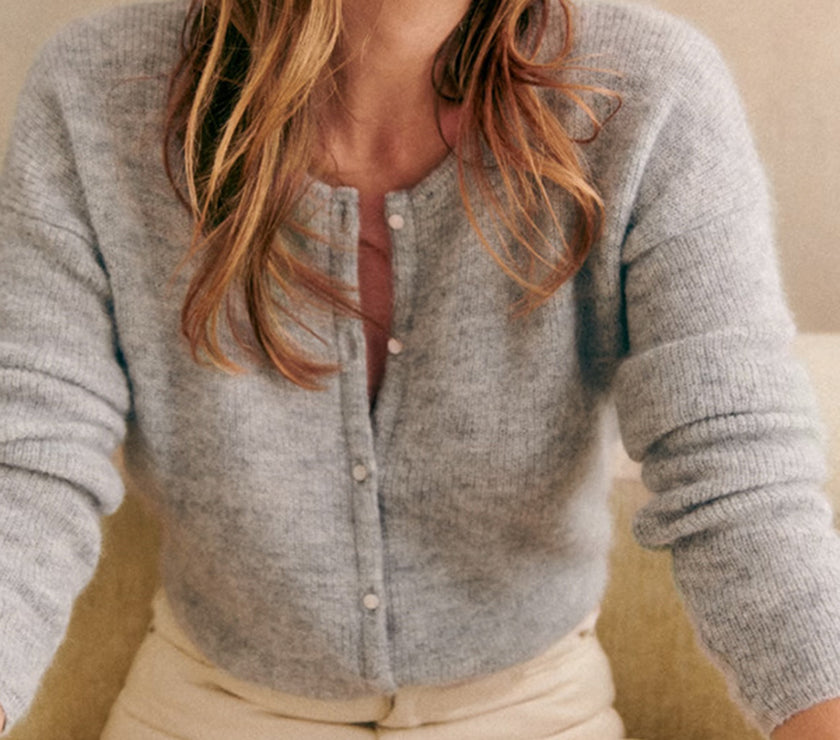 Button Down Long Sleeve Sweater