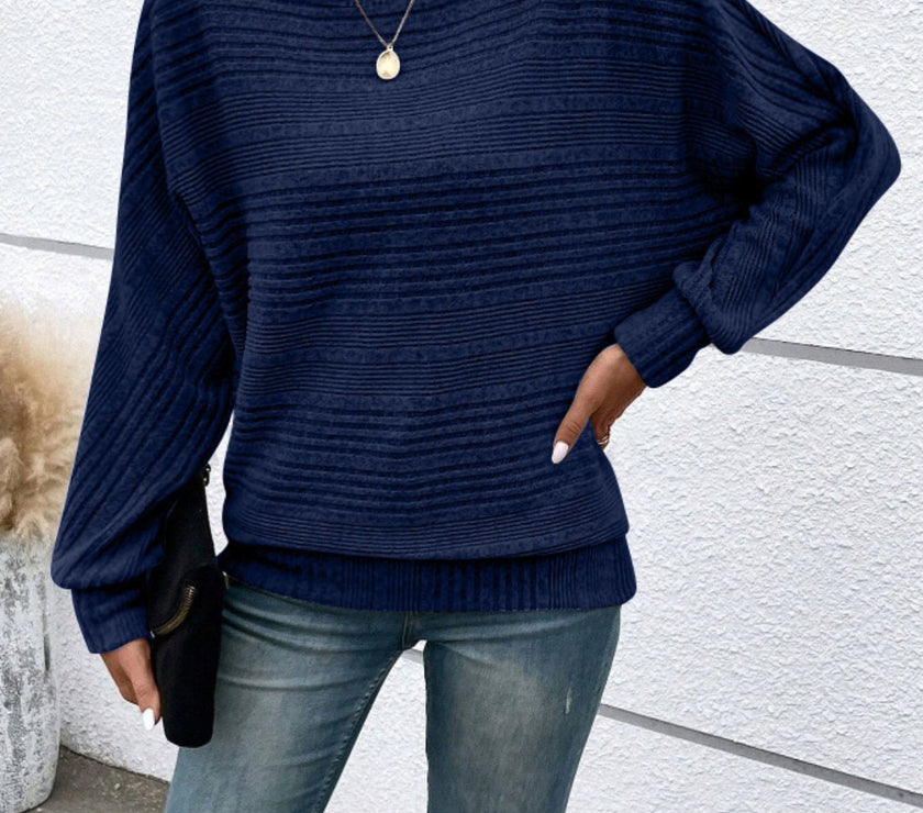 Full Size Round Neck Long Sleeve Top