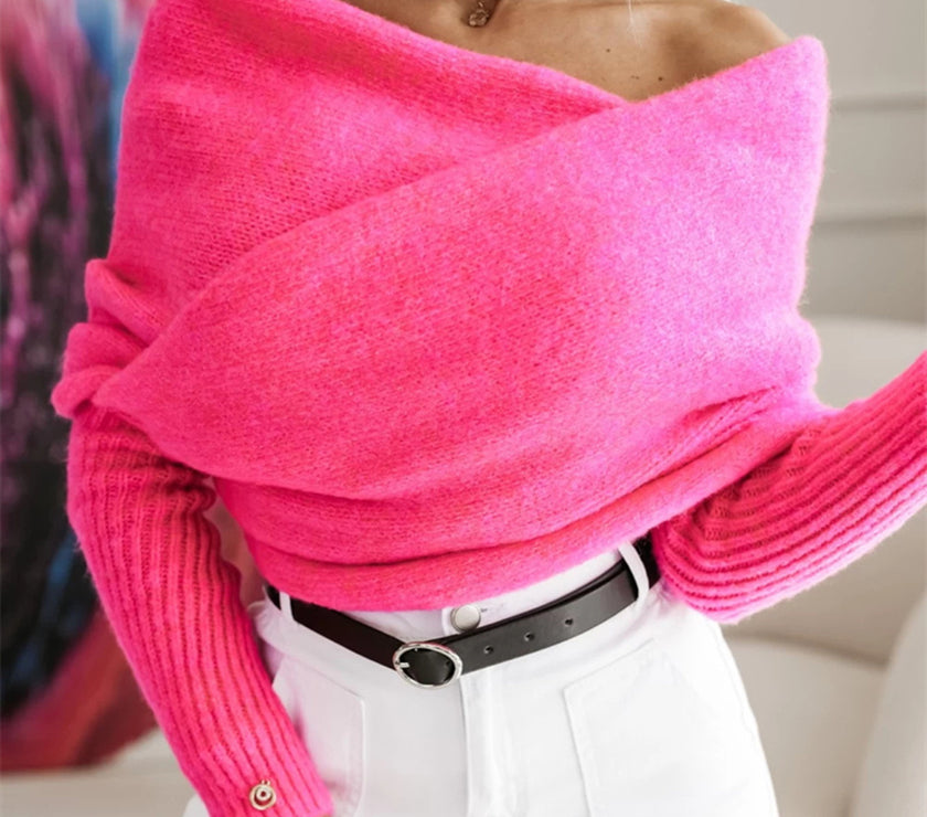 Long Sleeve Cropped Knit Top
