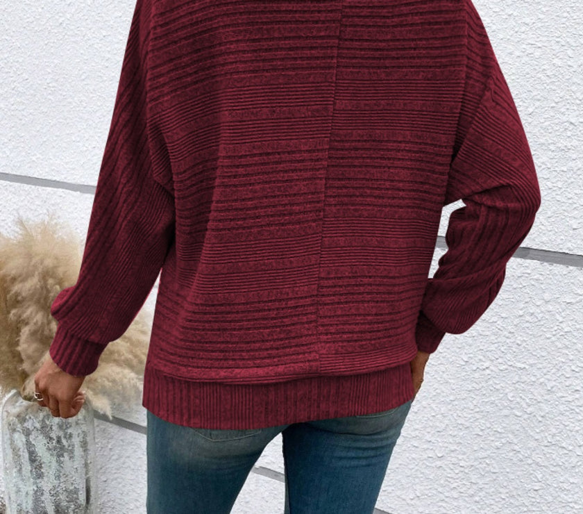 Full Size Round Neck Long Sleeve Top
