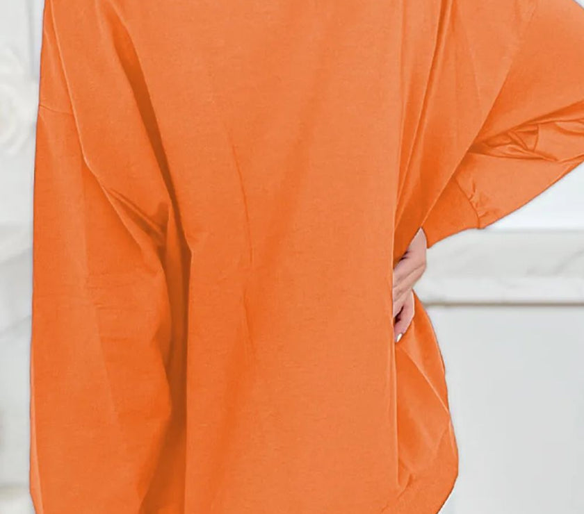 Round Neck Long Sleeve Sweatshirt