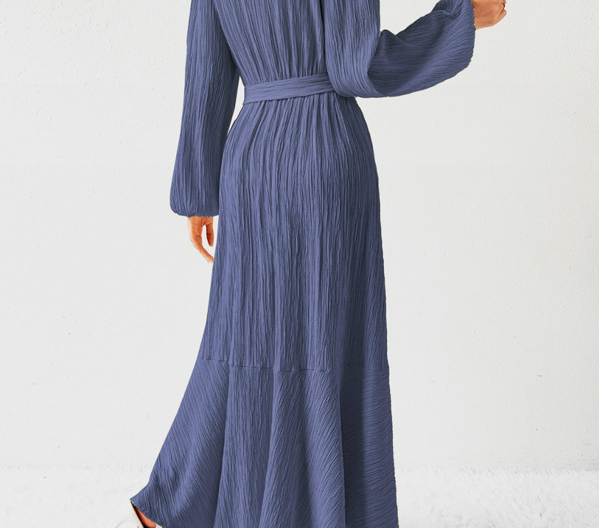 Honey Tie Waist Long Sleeve Dress