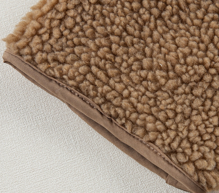 Drawstring Fleece Zip Up Hooded Jacket