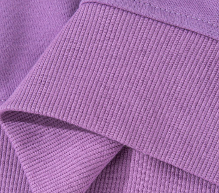 Contrast Round Neck Long Sleeve Sweatshirt