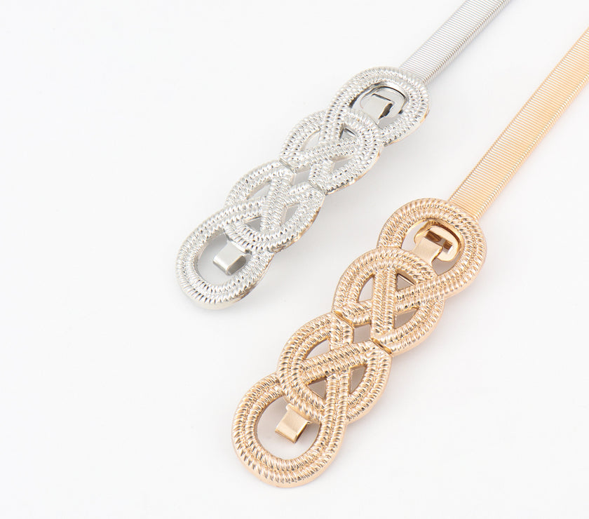 Knot Buckle Metal Belt