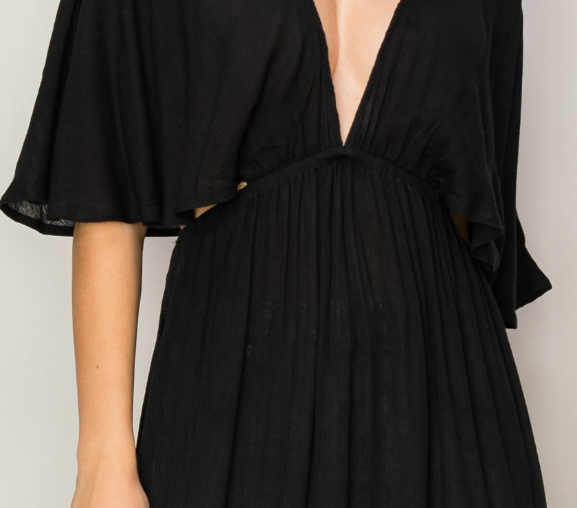 HYFVE Tie Back Maxi Split Cover Up Dress