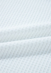 Waffle-Knit Leopard V-Neck Long Sleeve Blouse