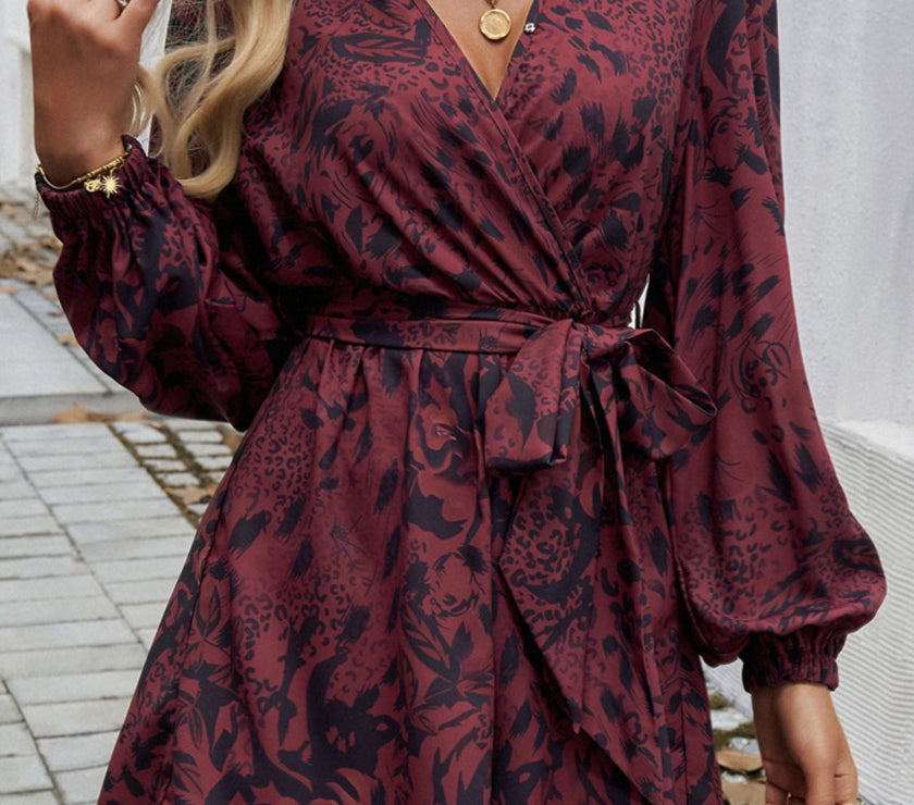Devine Tied Surplice Long Sleeve Romper