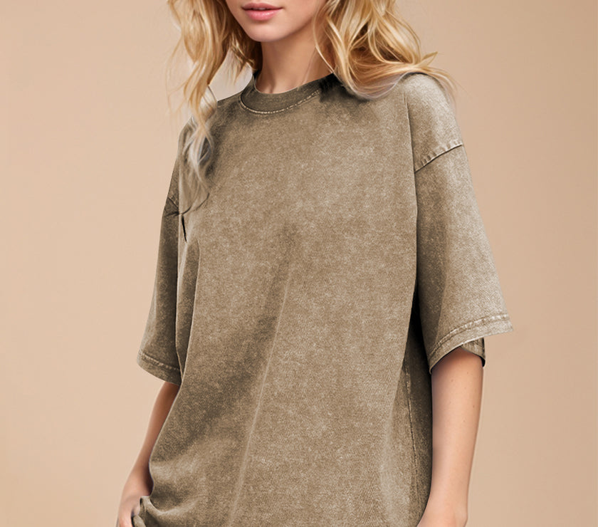 Basic Bae Round Neck Half Sleeve T-Shirt