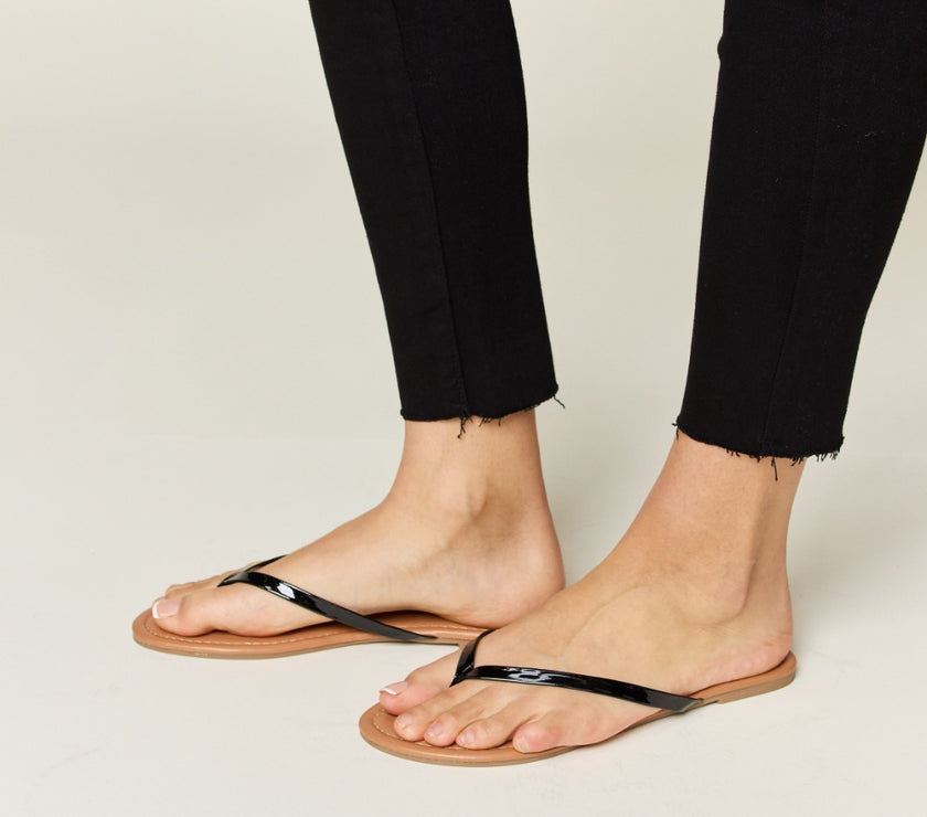 WILD DIVA PU Leather Open Toe Sandals