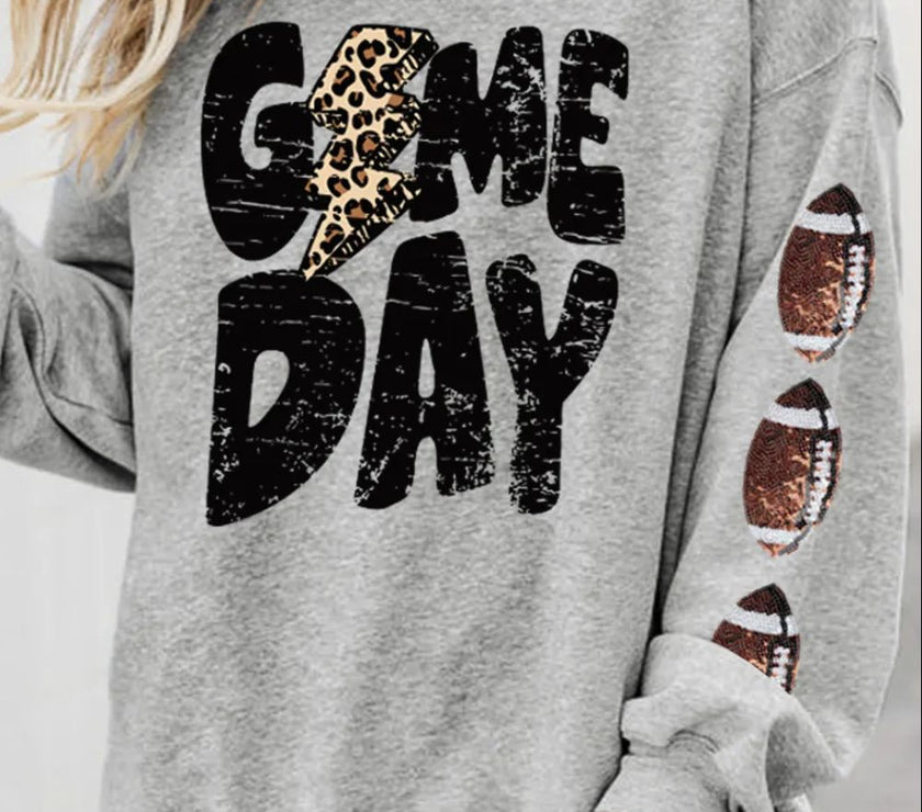 GAME DAY Football Long Sleeve Sweatshirt