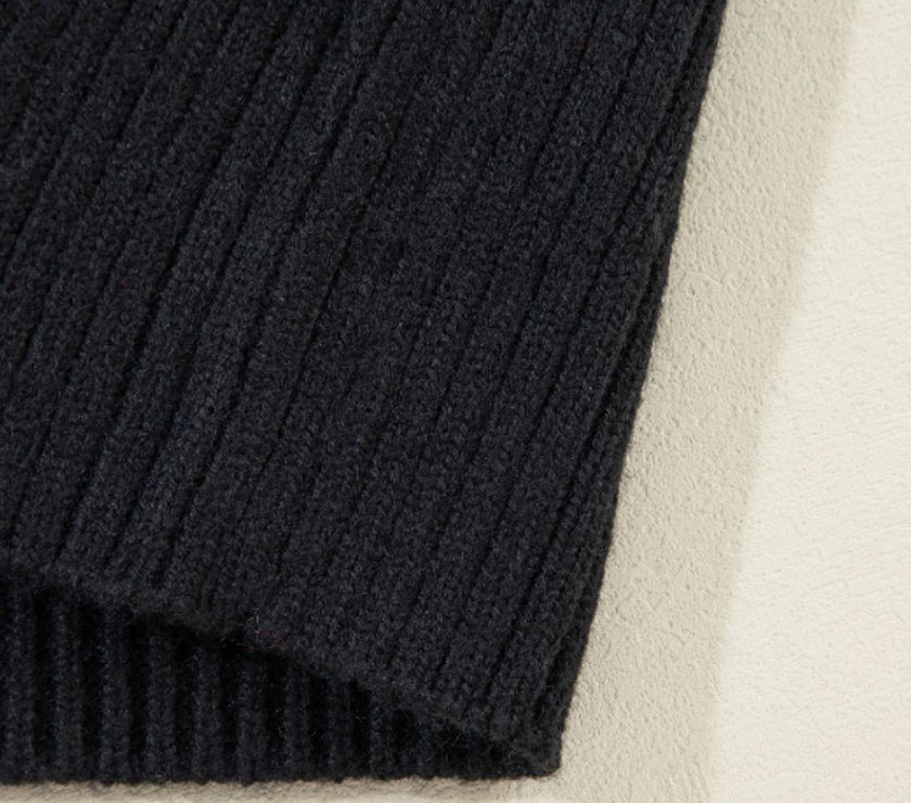 Striped Button Down Long Sleeve Cardigan