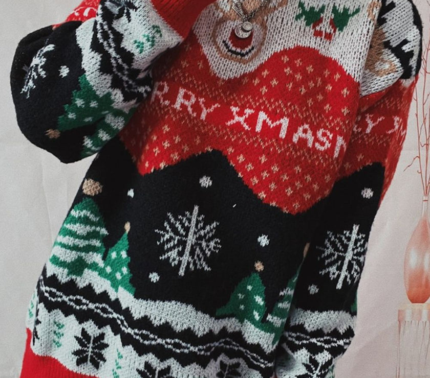 Christmas Element Long Sleeve Sweater