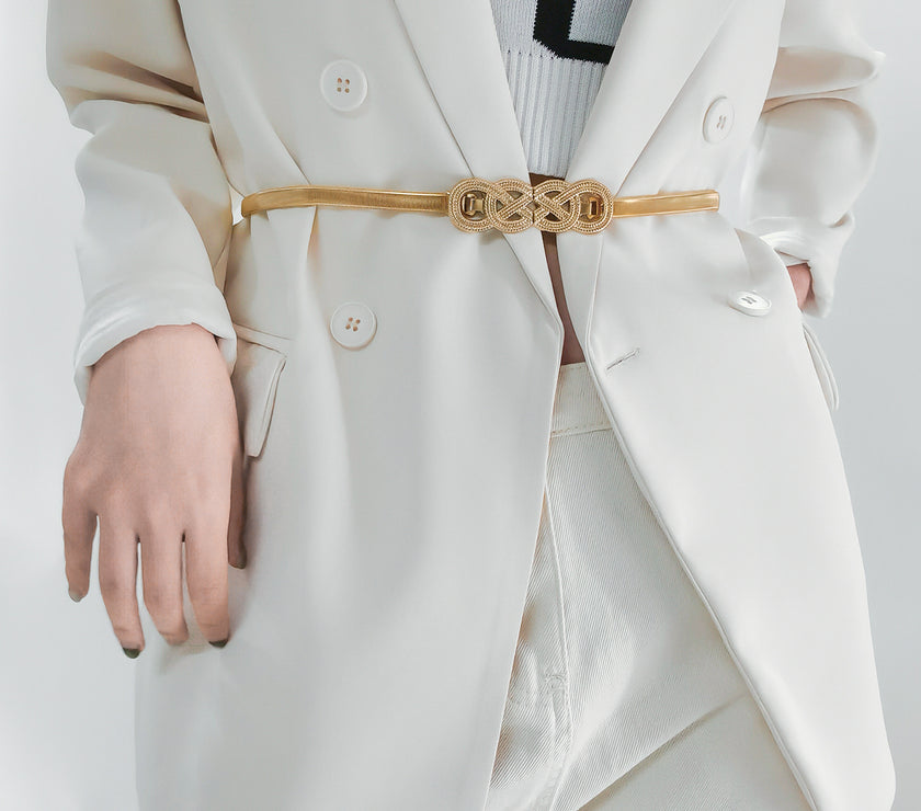 Knot Buckle Metal Belt