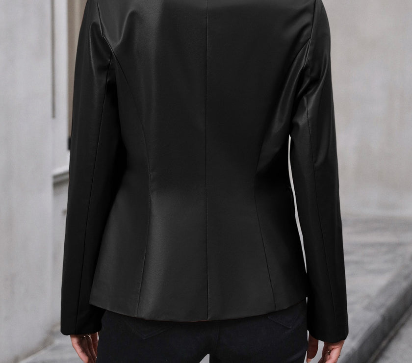 Ivy Lane Button Up Collared Neck Blazer