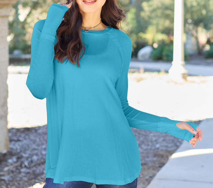 Basic Bae Full Size Round Neck Long Sleeve T-Shirt