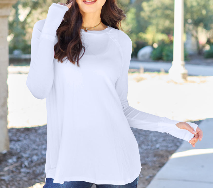 Basic Bae Full Size Round Neck Long Sleeve T-Shirt