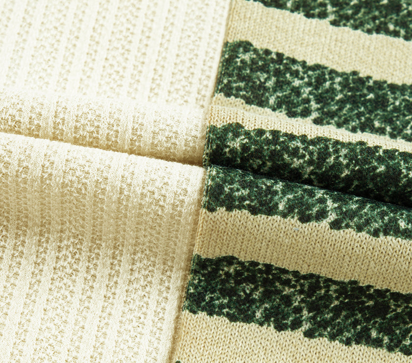 Striped Round Neck Long Sleeve Top