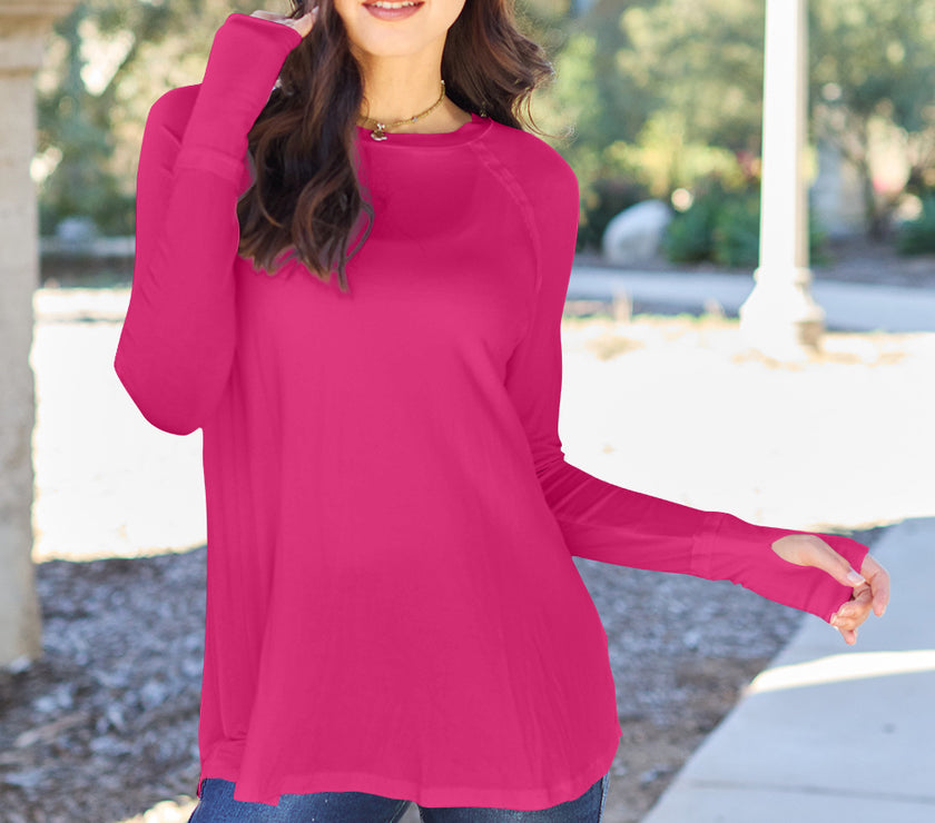Basic Bae Full Size Round Neck Long Sleeve T-Shirt