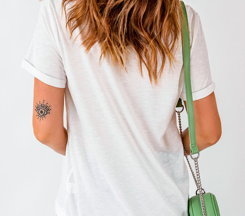 Letter Graphic Round Neck Short Sleeve T-Shirt