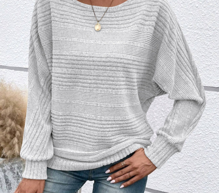 Full Size Round Neck Long Sleeve Top
