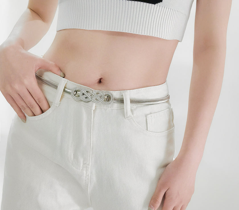 Knot Buckle Metal Belt