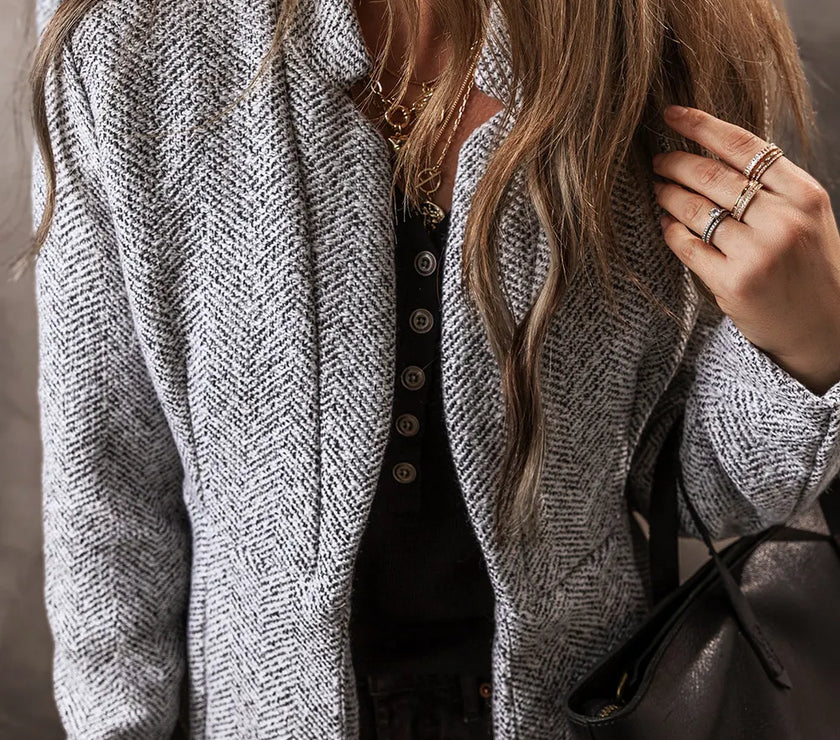 Open Front Long Sleeve Jacket