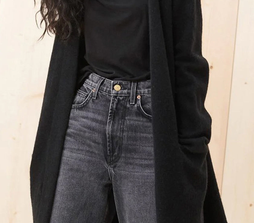 Open Front Long Sleeve Cardigan with Pockets