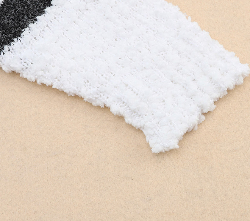 Striped Round Neck Dropped Shoulder Sweater