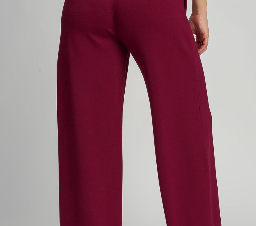 Umgee Full Size Drawstring Wide Leg Pants with Pockets