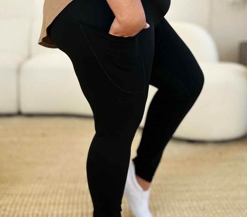 Wide Waistband Sports Leggings