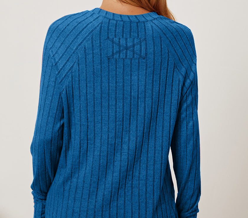 Basic Bae Full Size Ribbed Thumbhole Sleeve T-Shirt