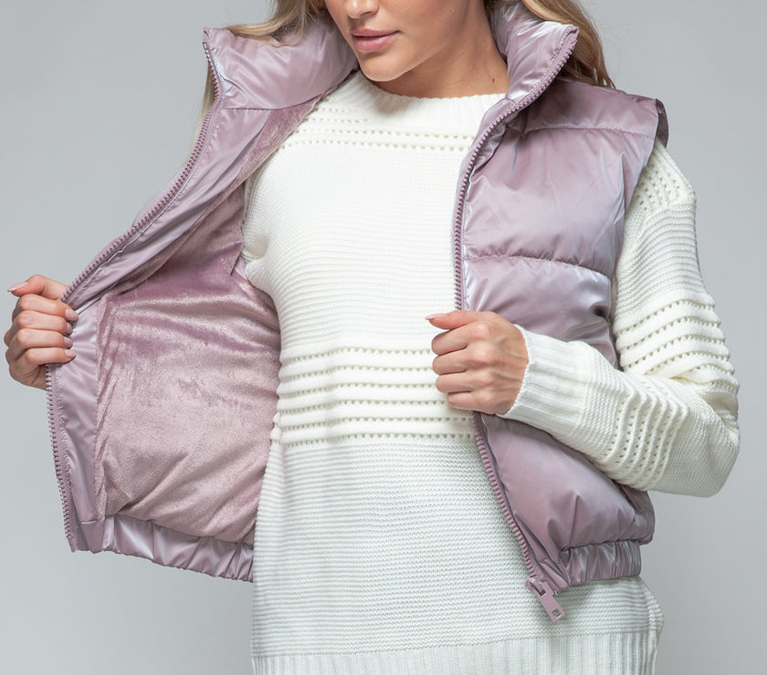 Snobbish Fine Fur Lining Quilted Vest