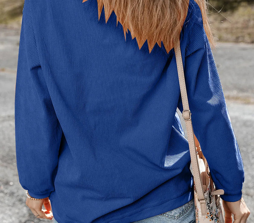 GAME DAY Round Neck Long Sleeve Sweatshirt